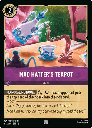 Mad Hatter's Teapot (66/204) - Azurite Sea Cold Foil - Just $0.10! Shop now at Retro Gaming of Denver