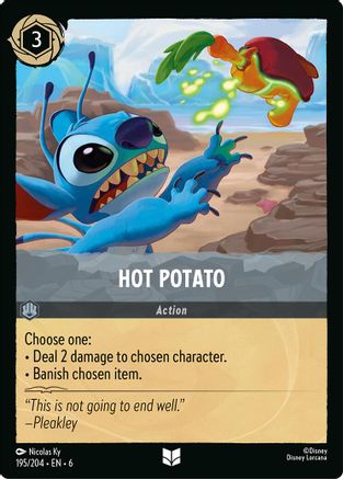 Hot Potato (195/204) - Azurite Sea Cold Foil - Just $0.10! Shop now at Retro Gaming of Denver