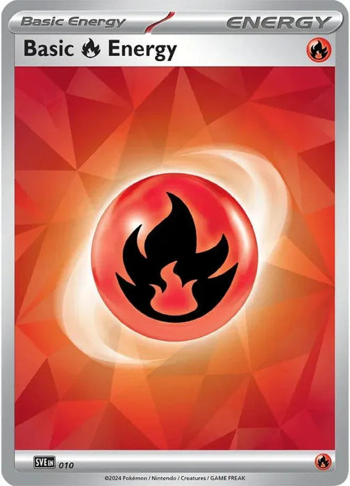 Basic Fire Energy (010)(Holo) [Scarlet & Violet: Stellar Crown] - for just $0.10! 
