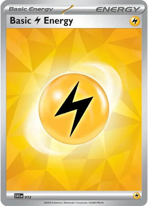 Basic Lightning Energy (012)(Holo) [Scarlet & Violet: Stellar Crown] - for just $0.10! 