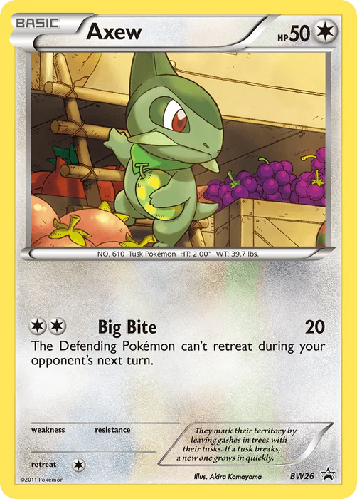 Axew (BW26) [Black & White: Black Star Promos] - for just $4.65! 
