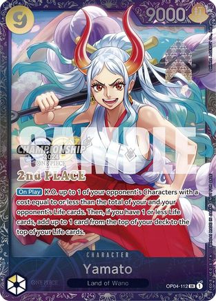 Yamato (Championship 2024 Finals 2nd Place) (OP04-112) - One Piece Promotion Cards Foil - for just $50000! 
