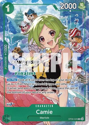 Camie (Championship 2024 Finalist Card Set) (OP06-025) - One Piece Promotion Cards Foil - for just $109.25! 