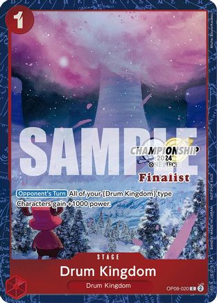Drum Kingdom (Championship 2024 Finalist Card Set) (OP08-020) - One Piece Promotion Cards Foil - for just $174.88! 