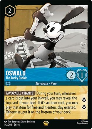 Oswald - The Lucky Rabbit (142/204) - Azurite Sea Cold Foil - for just $1.25! 