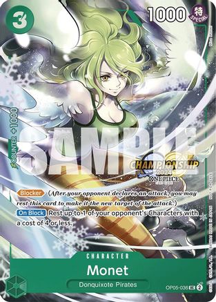 Monet (CS 2024 Event Pack) (OP05-036) - One Piece Promotion Cards Foil - for just $3.45! 