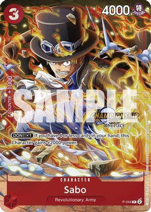 Sabo (CS 2024 Event Pack) (P-044) - One Piece Promotion Cards Foil - for just $5.63! 