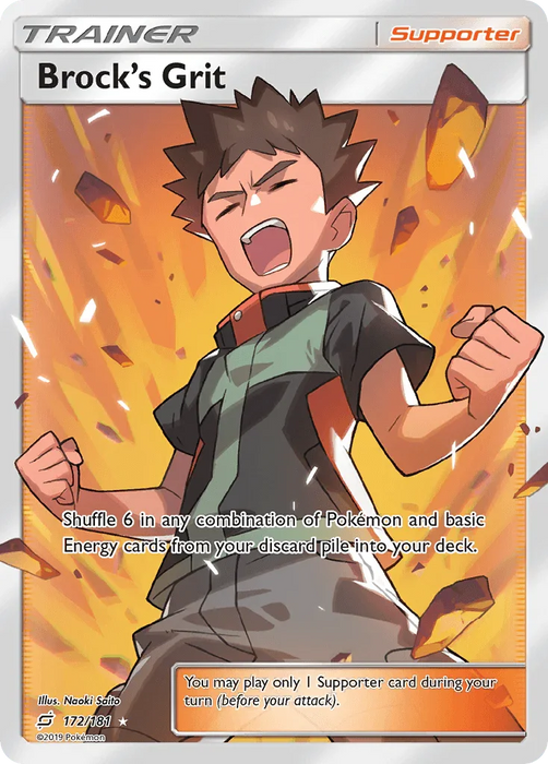 Brock's Grit (172/181) [Sun & Moon: Team Up] - for just $25.55! 