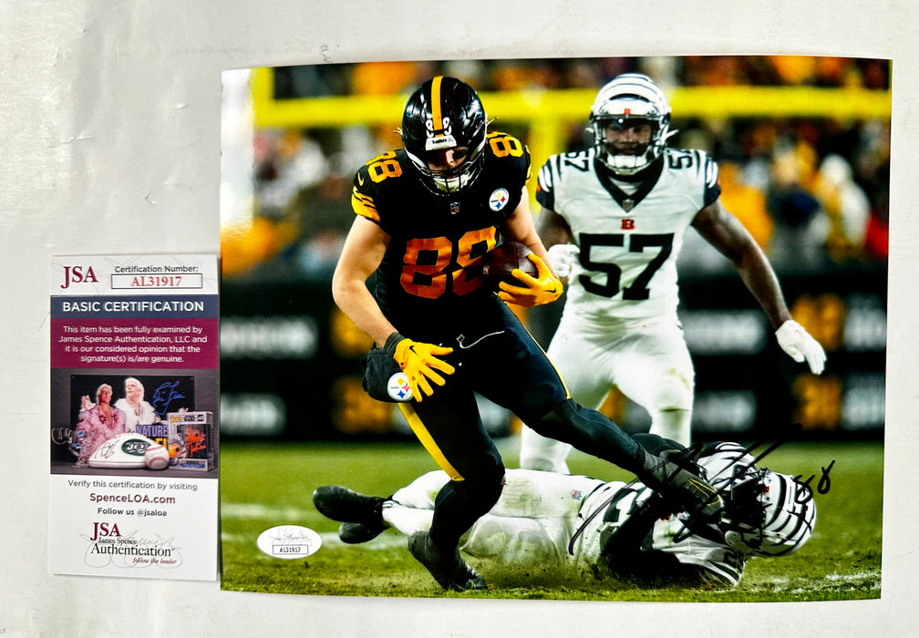 Pat Freiermuth Signed Autographed NFL Pittsburgh Steelers TE 8x10 Photo With JSA COA - for just $50! 