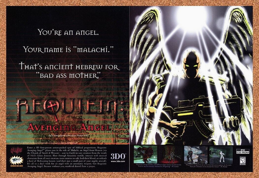1998 Requiem Avenging Angel PC Original Ad - for just $21.49! 