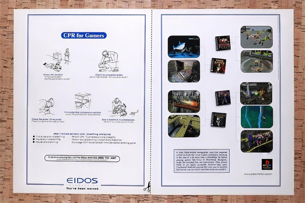 1998 Eidos PS1 Games Original Ad v8 - for just $21.49! 