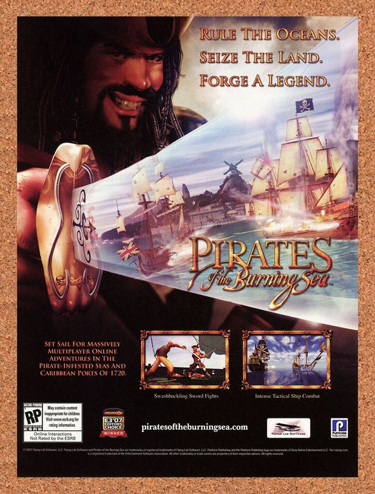2010 Pirates Of the Burning Sea PC Original Ad - for just $17.99! 