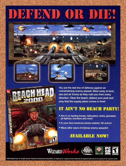2000 Beach Head 2000 PC Original Advertisement v1 - for just $19.49! 