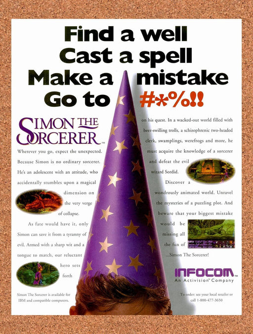 1993 Simon The Sorcerer PC Original Ad v1 - for just $17.99! 