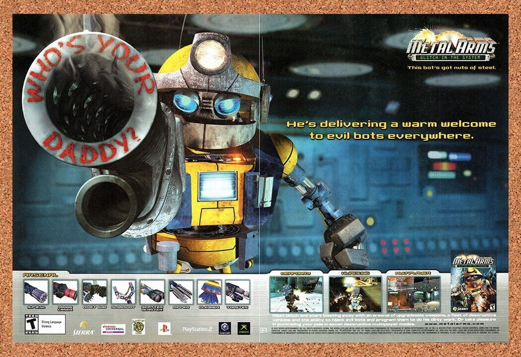 2003 Metal Arms GameCube Original Ad - for just $21.49! 