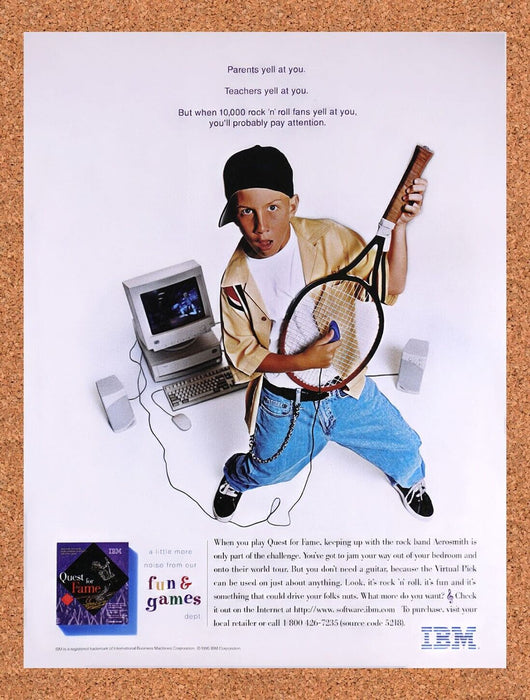 1995 Quest For Fame IBM Original Ad v1 - for just $15.29! 