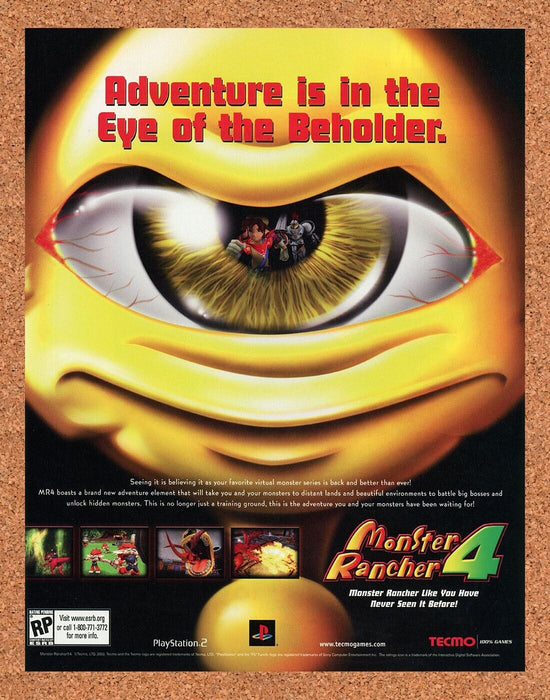 2004 Monster Rancher 4 PS2 Original Ad - for just $17.99! 