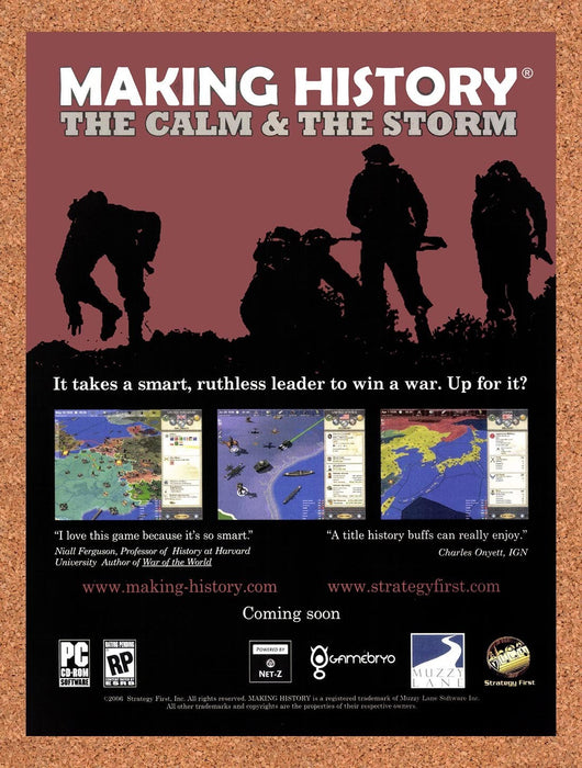 2006 Making History The Calm & The Storm PC Original Ad v1 - for just $19.49! 