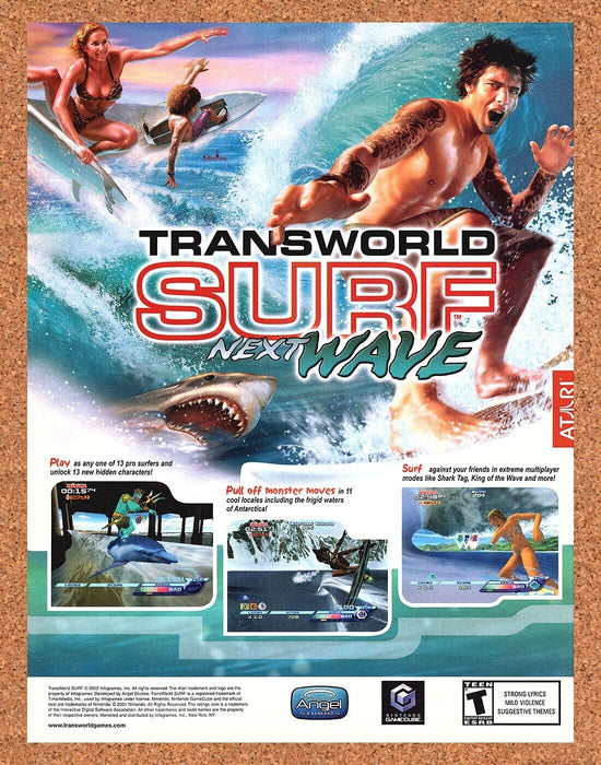 2003 Transworld Surf Next Wave GameCube Original Ad - for just $17.99! 