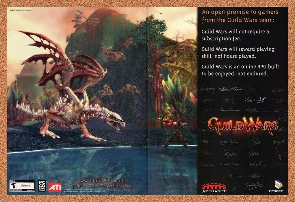 2006 Guild Wars PC Original ATI Ad v5 - for just $21.49! 