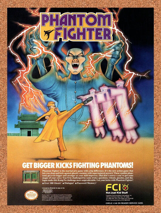 1990 Phantom Fighter NES Original Ad v1 - for just $17.99! 
