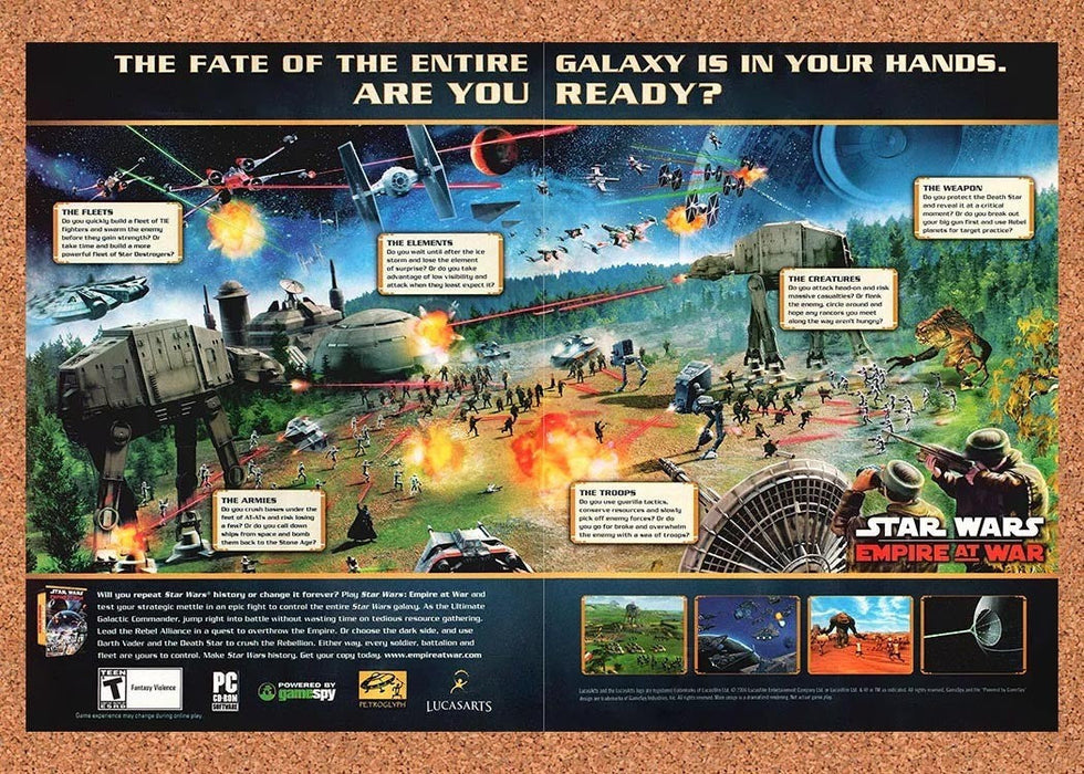2006 Star Wars Empire At War PC Original Ad v2 - for just $23.99! 