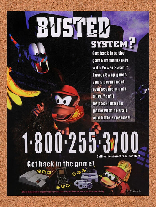1995 Nintendo Power Swap Original Ad v6 - for just $15.29! 
