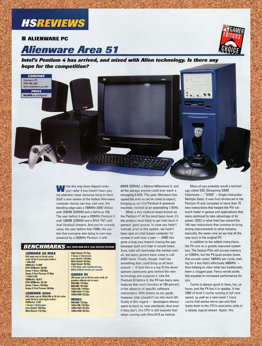 2001 Alienware Area-51 Original Ad v28 - for just $17.99! 