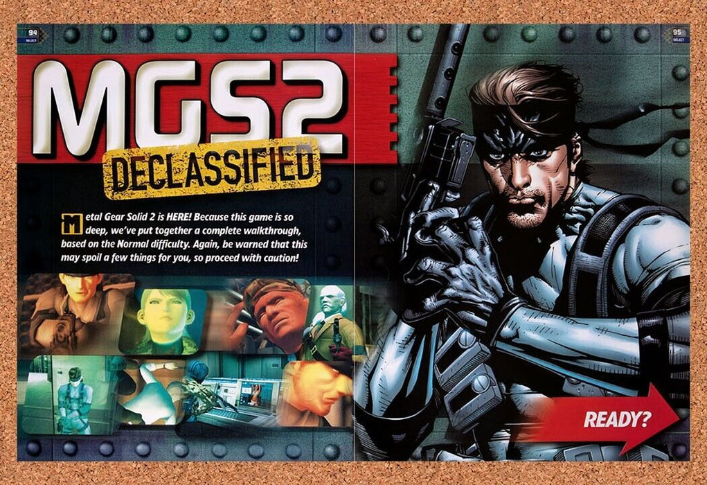 2001 Metal Gear Solid 2 Sons Of Liberty PS2 Original Ad v4 - for just $22.49! 