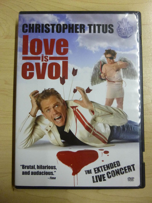 Christopher Titus - Love is Evol (DVD, 2009, extended live concert) - I1106 - for just $4.99! 