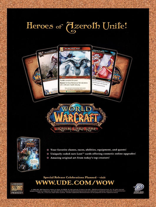 2006 World Of WarCraft Card Game Are We There Yeti? Original Ad v2 - for just $19.49! 