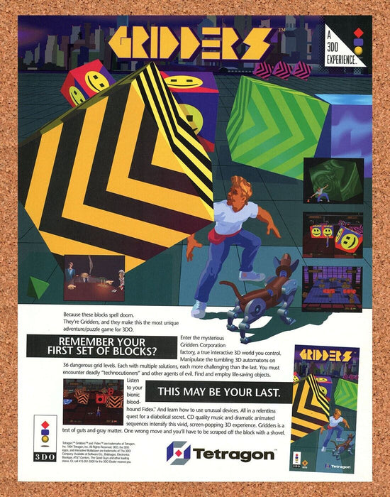 1994 Gridders 3DO Original Ad - for just $17.99! 