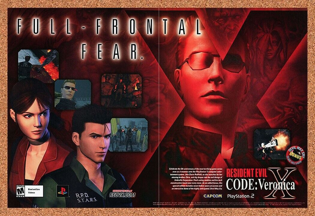 2001 Resident Evil Code Veronica PS2 Original Ad v1 - for just $21.49! 