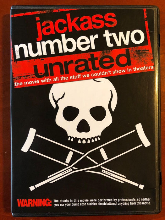 Jackass - Number Two (DVD, 2006, Unrated) - J1022 - for just $1.99! 