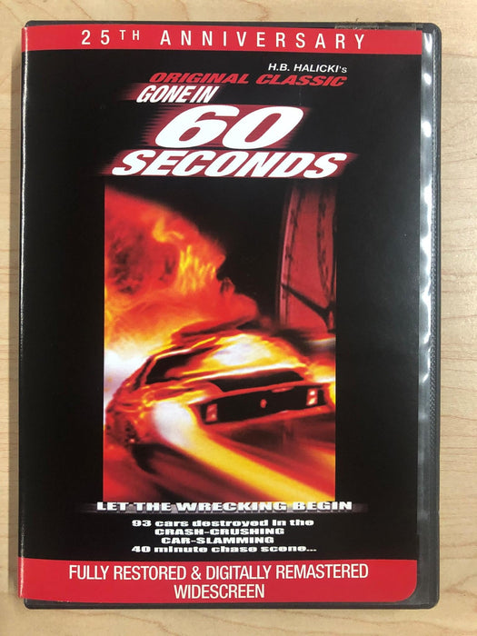 Gone in 60 Seconds (DVD, 2000, Widescreen, 25th Anniversary) - K8 - for just $4.99! 