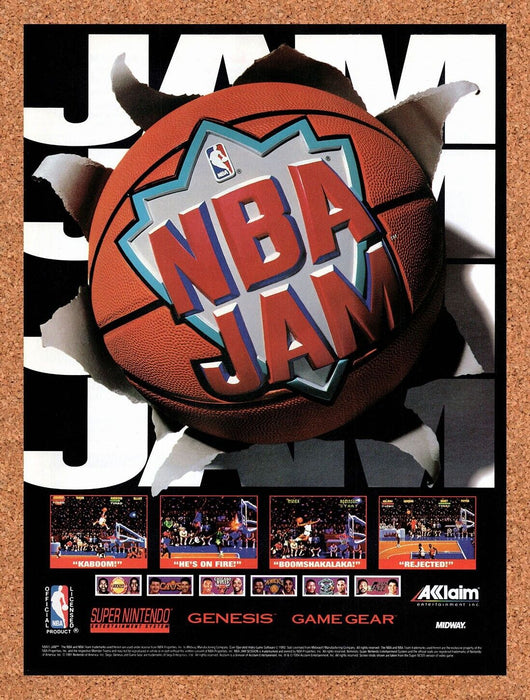 1994 NBA Jam SNES Original Ad v7 - for just $17.99! 