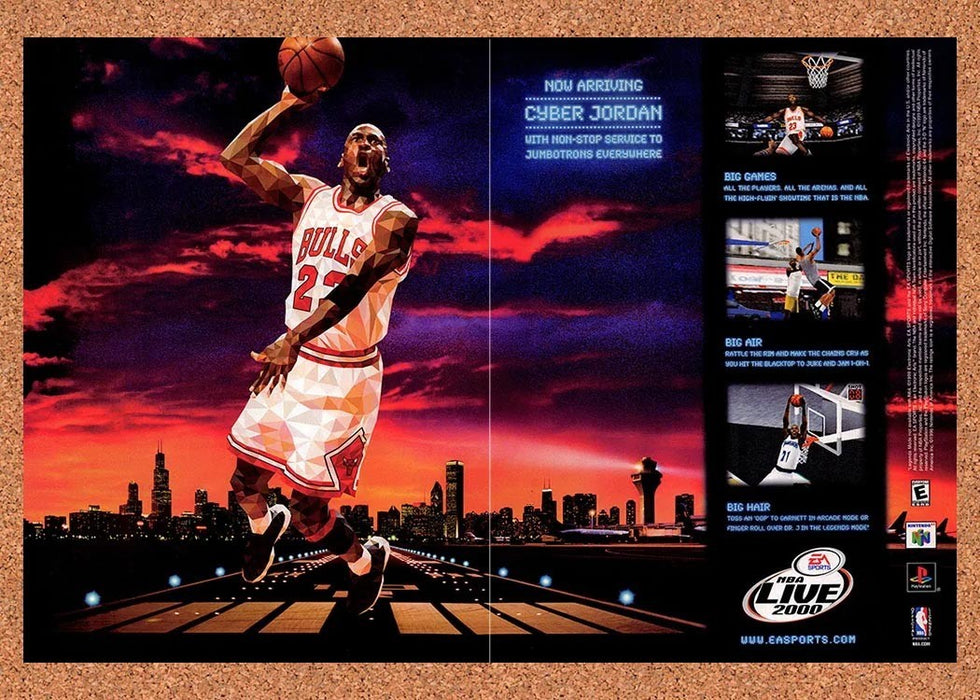 1999 NBA Live 2000 PS1 Original Advertisement v1 - for just $23.99! 