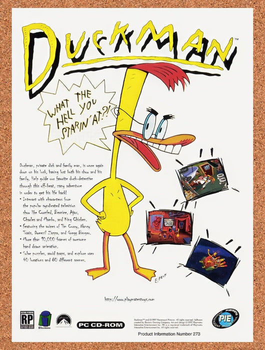 1997 Duckman PC Original Ad v1 - for just $15.29! 