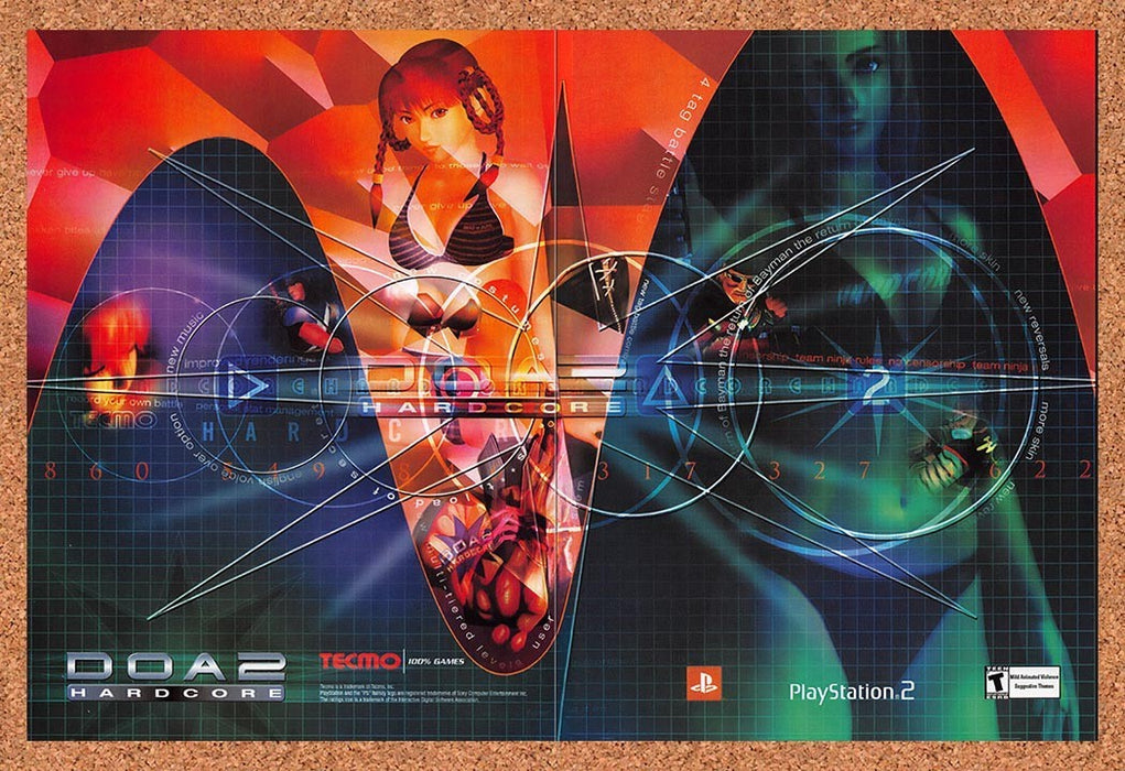 2000 Dead Or Alive 2 Hardcore PS2 Original Advertisement v1 - for just $23.99! 