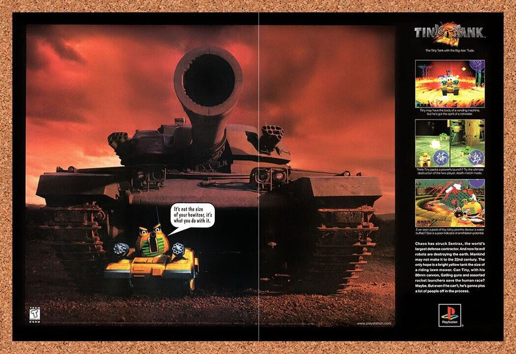1999 Tiny Tank PS1 Original Ad v2 - for just $21.49! 