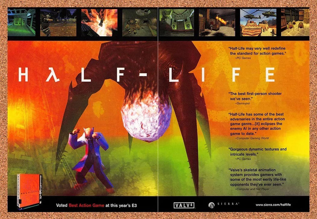 1998 Half-Life PC Original Advertisement v8 - for just $19.99! 