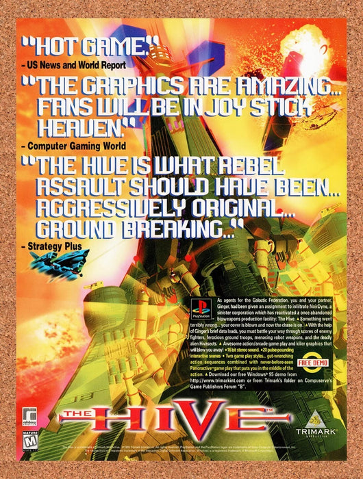 1996 The Hive PS1 Original Ad v2 - for just $17.99! 