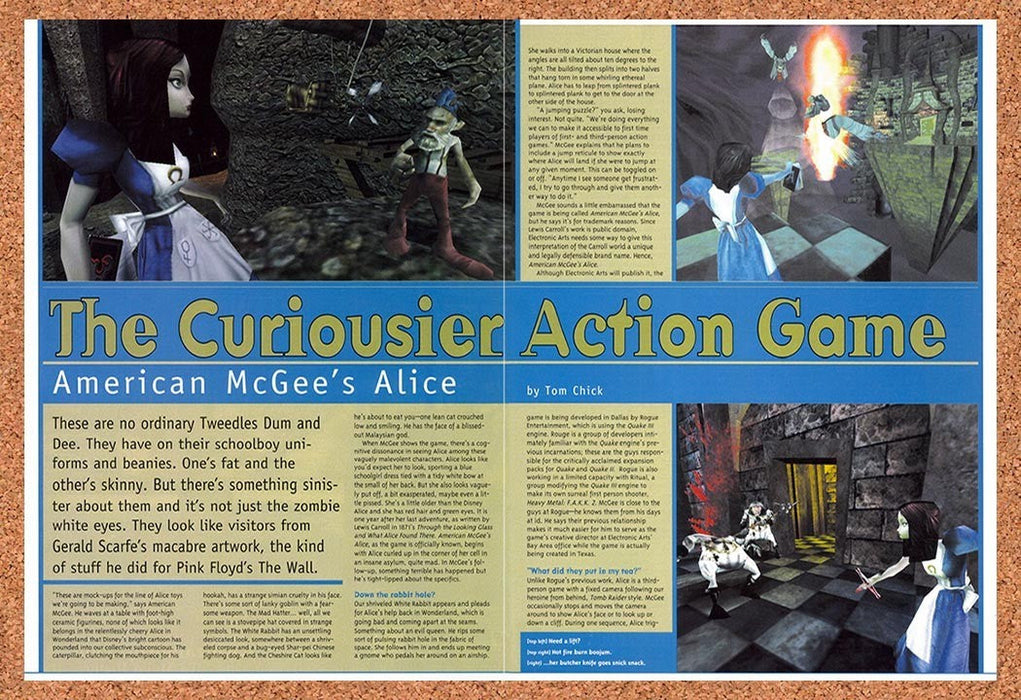 2000 American McGee's Alice PC Original Advertisement vr3 - for just $23.99! 