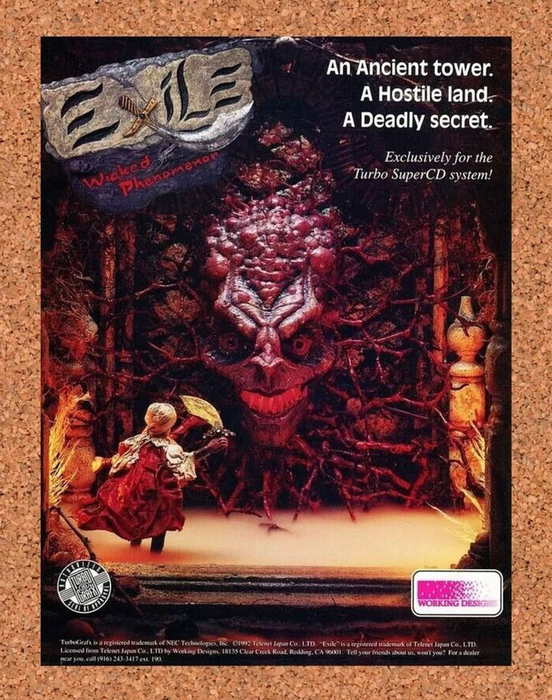 1993 Exile TurboGrafx-16 Original Ad - for just $17.99! 