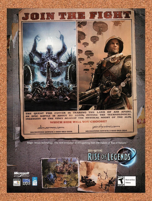 2006 Rise Of Nations Rise Of Legends PC Original Ad v1 - for just $19.49! 