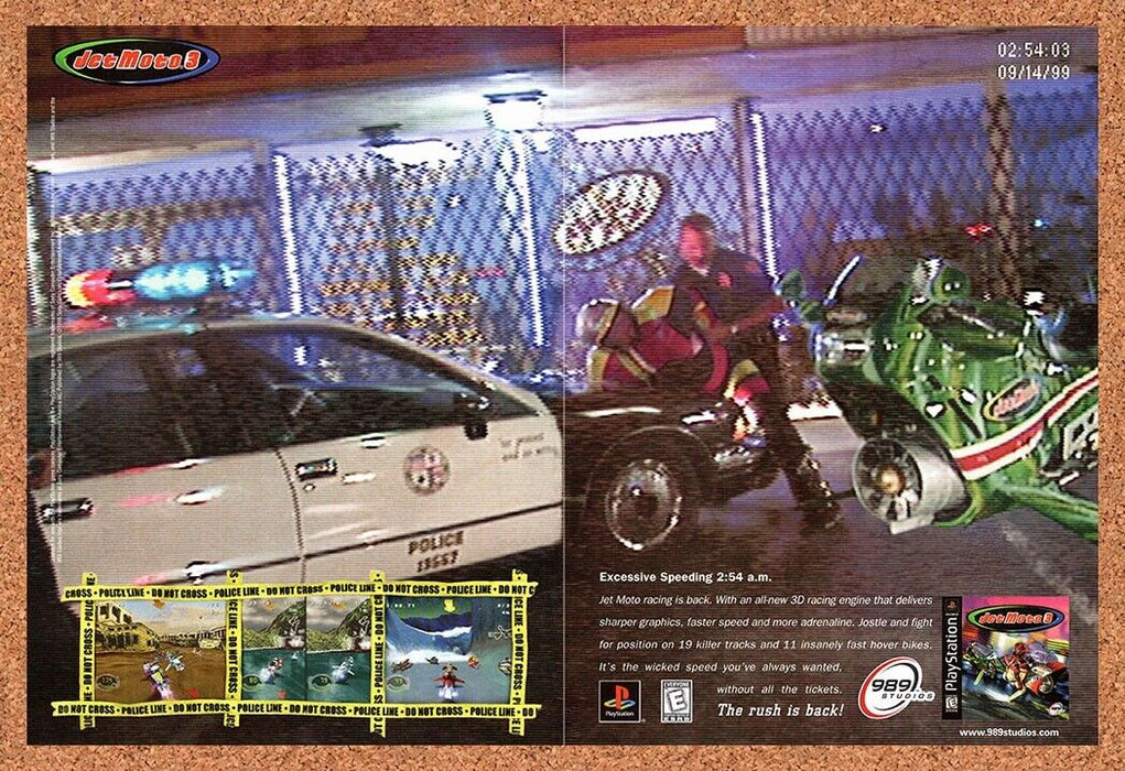 1999 Jet Moto 3 PS1 Original Ad v2 - for just $21.49! 