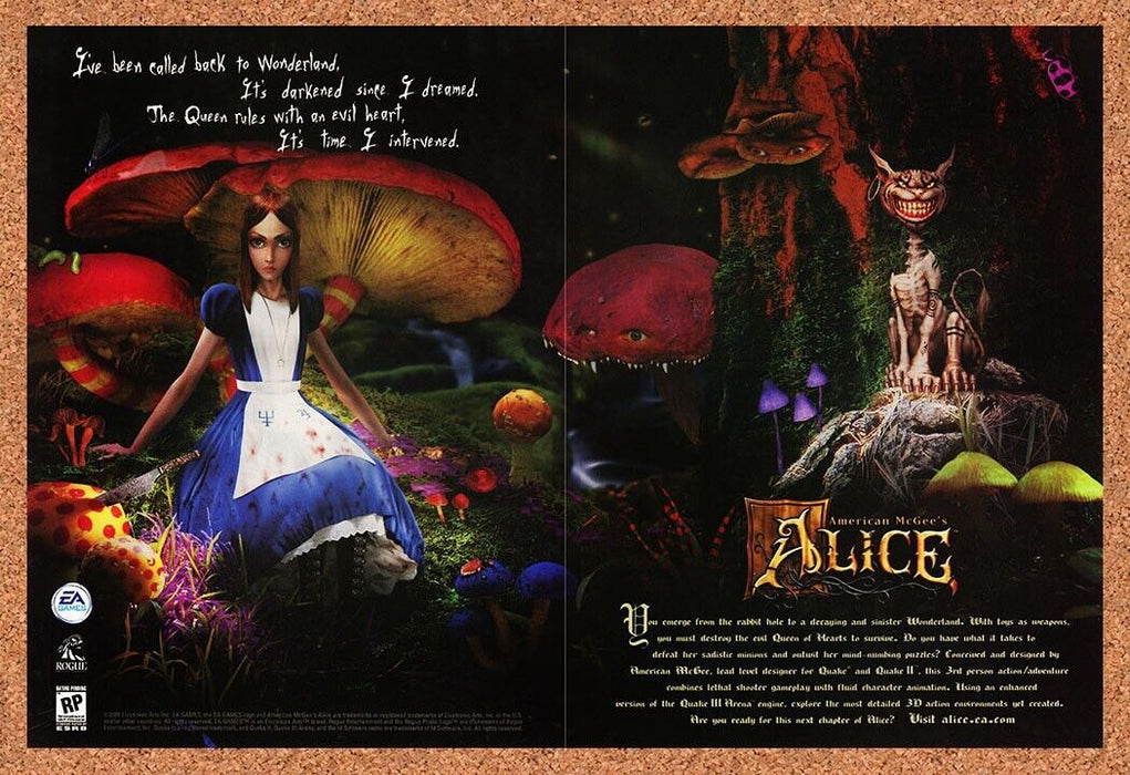 2000 American McGee's Alice PC Original Ad v3 - for just $24.49! 