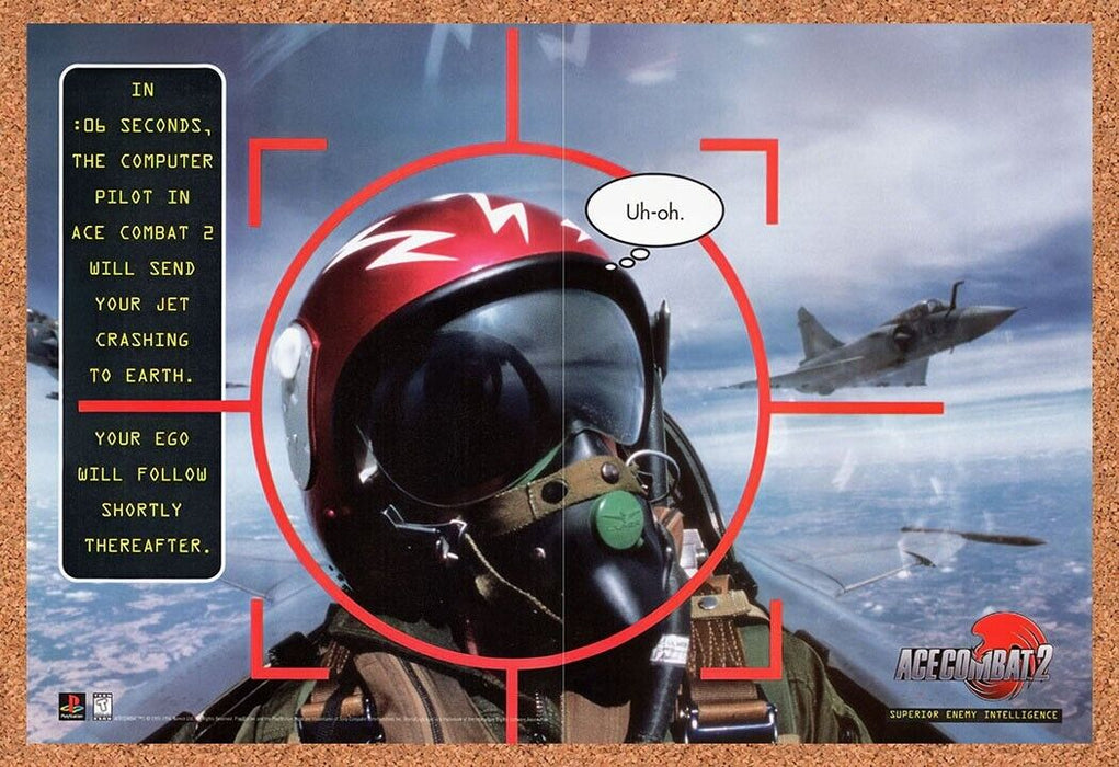 1997 Ace Combat 2 PS1 Original Ad v1 - for just $21.49! 