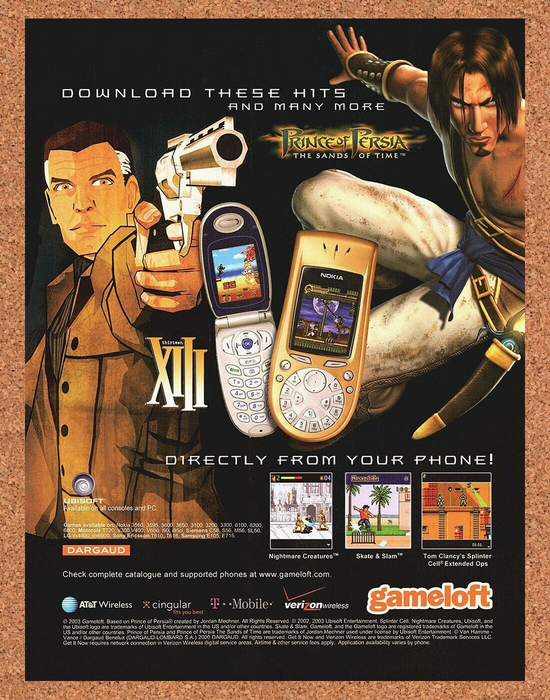 2004 Prince Of Persia Sands Of Time Mobile Original GameLoft Ad - for just $17.99! 