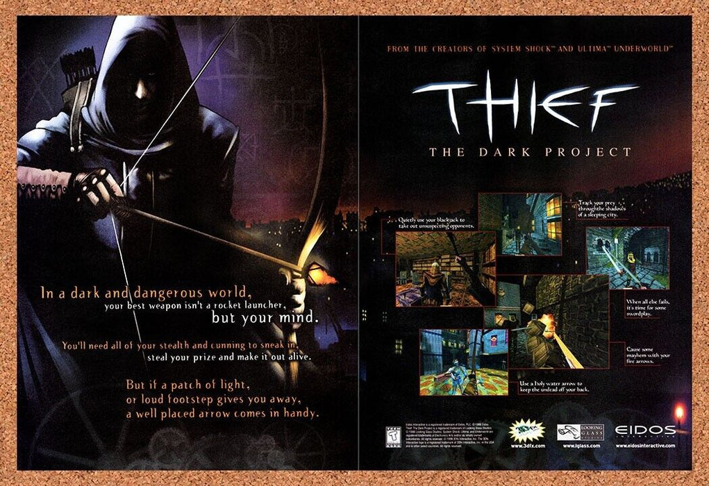 1998 Thief The Dark Project PC Original Ad v1 - for just $21.49! 